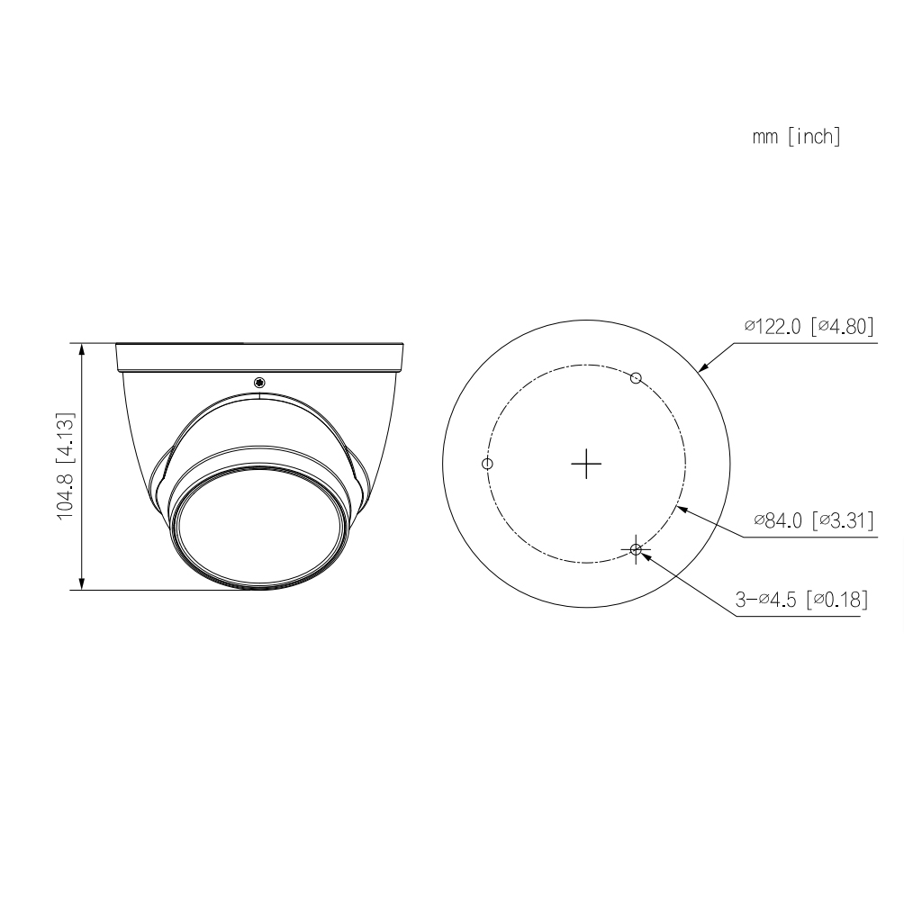 Domo HDCVI 4K DN WDR Starlight IR60m 2.7-13.5VFM IP67 MIC