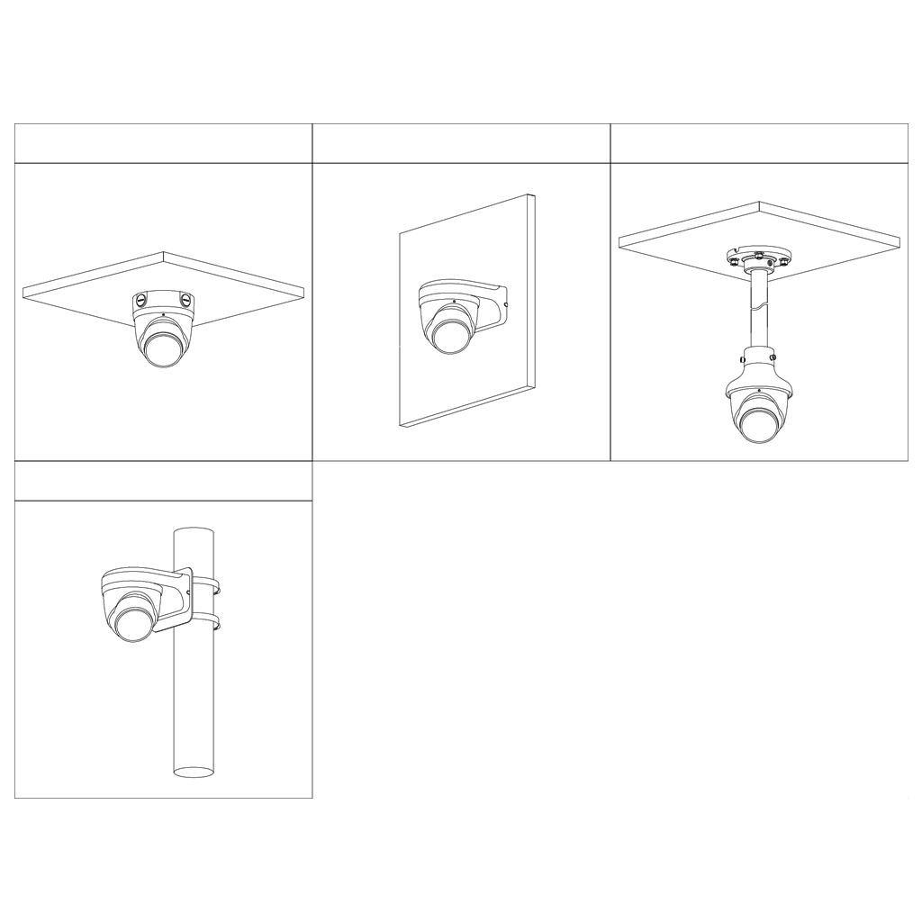 Domo IP TiOC 3.0 H265 8M WDR Iluminación Dual LED30m/IR30m 2.8mm IP67 PoE MIC AUDIO E/S AI