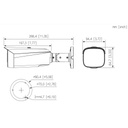 Tubular IP TiOC 3.0 H265 8M WDR Iluminación Dual LED30m/IR30m 2.8mm IP67 PoE MIC AUDIO E/S AI