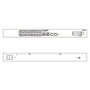 Switch PoE 16 puertos Gigabit + 2 Uplink Gigabit RJ45 + 2SFP Gigabit 135W Manejable en Cloud Layer2