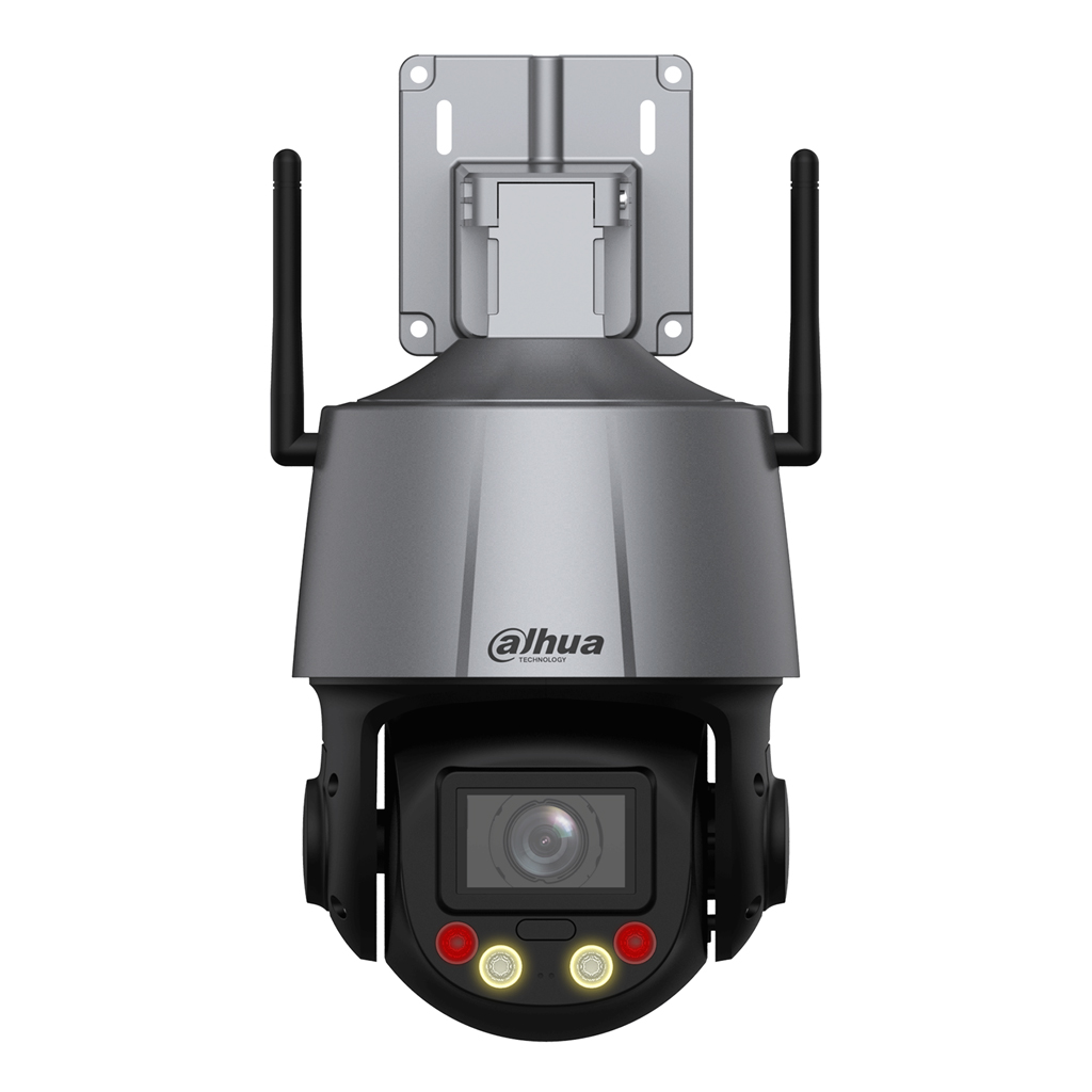 Cámara PTZ IP 4M H265 WDR Iluminación Dual LED30m/IR50m 5x IP66 WiFi AUDIO MIC E/S AI