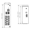 Switch Hardened PoE 8 puertos Gigabit +2SFP Gigabit 110W Manejable Layer2