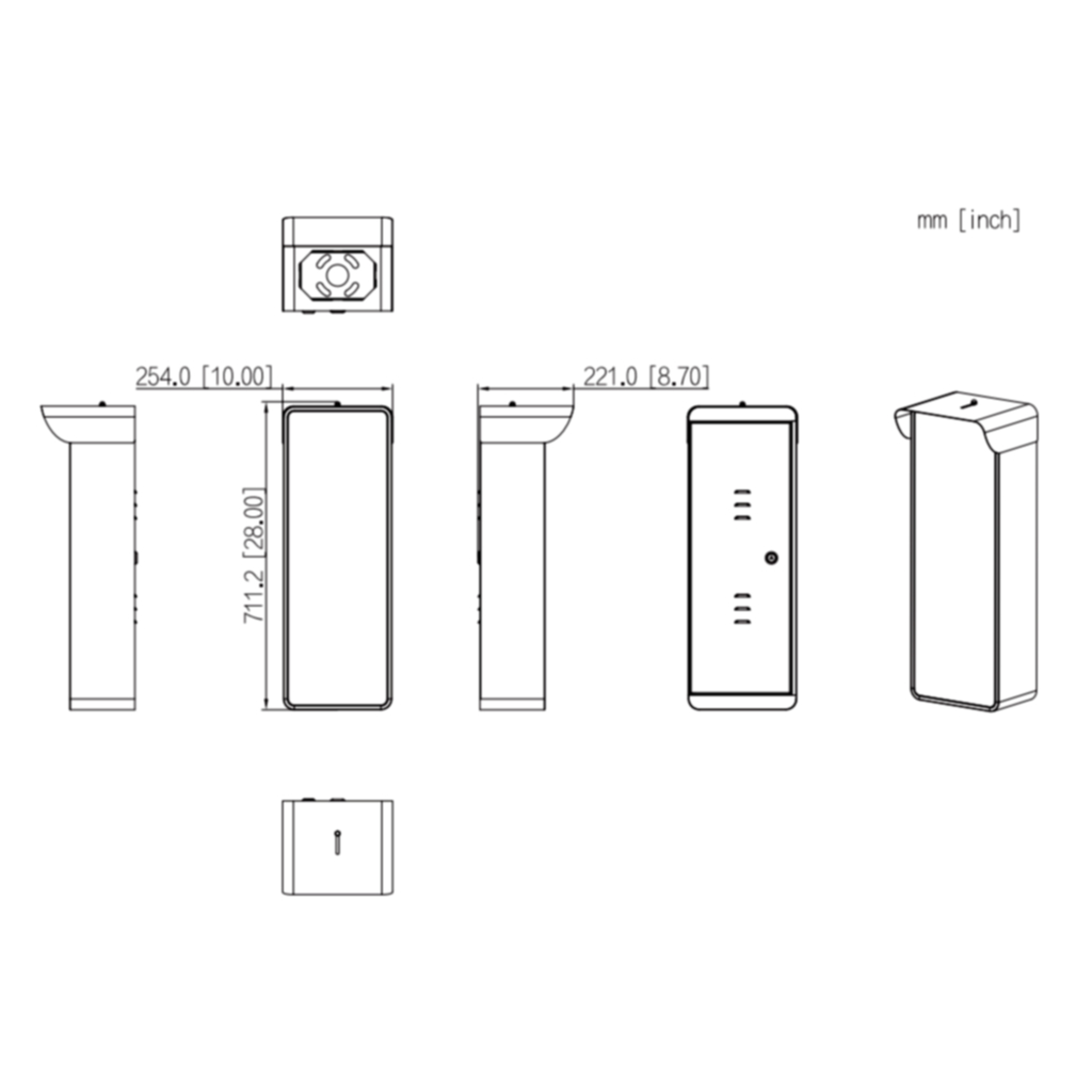 Cámara IP ANPR Acceso H265 4MP IR20m/10m(ANPR) 2.7-12VFM IP54 E/S AUDIO