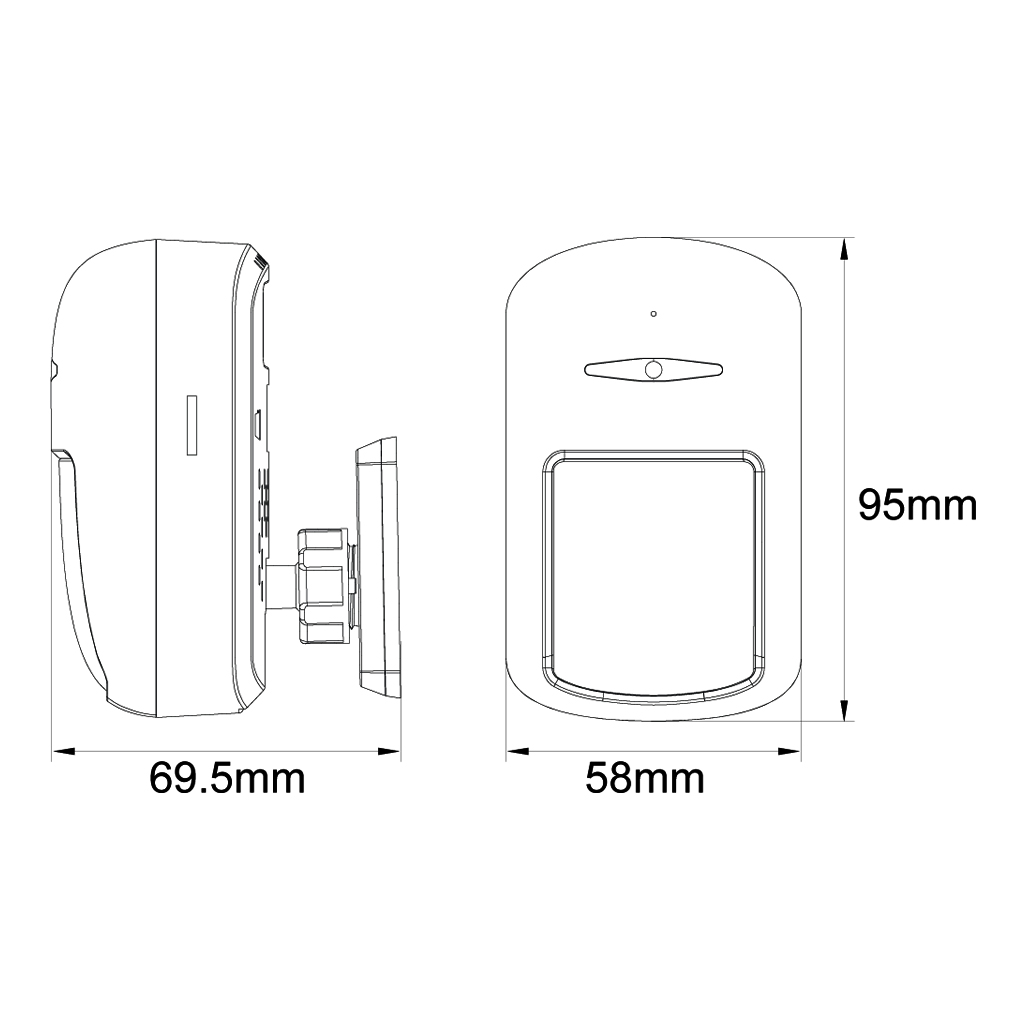 Cámara Oculta en PIR IP 2MP DN dWDR 3.7mm IR10m PoE AUDIO MIC NDAA