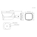 Tubular IP H265 4M DN WDR Starlight IVS SMD IR50m 3.6mm IP67 PoE SD MIC AUDIO E/S AI