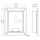 Caja de montaje para insertar para VTO220xF-P