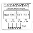 Modulo 4 relés. Alimentación a 12v