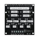 Modulo 4 relés con fusible. Alimentación a 12v