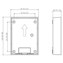 Caja de montaje en superficie para VTO220xF-P