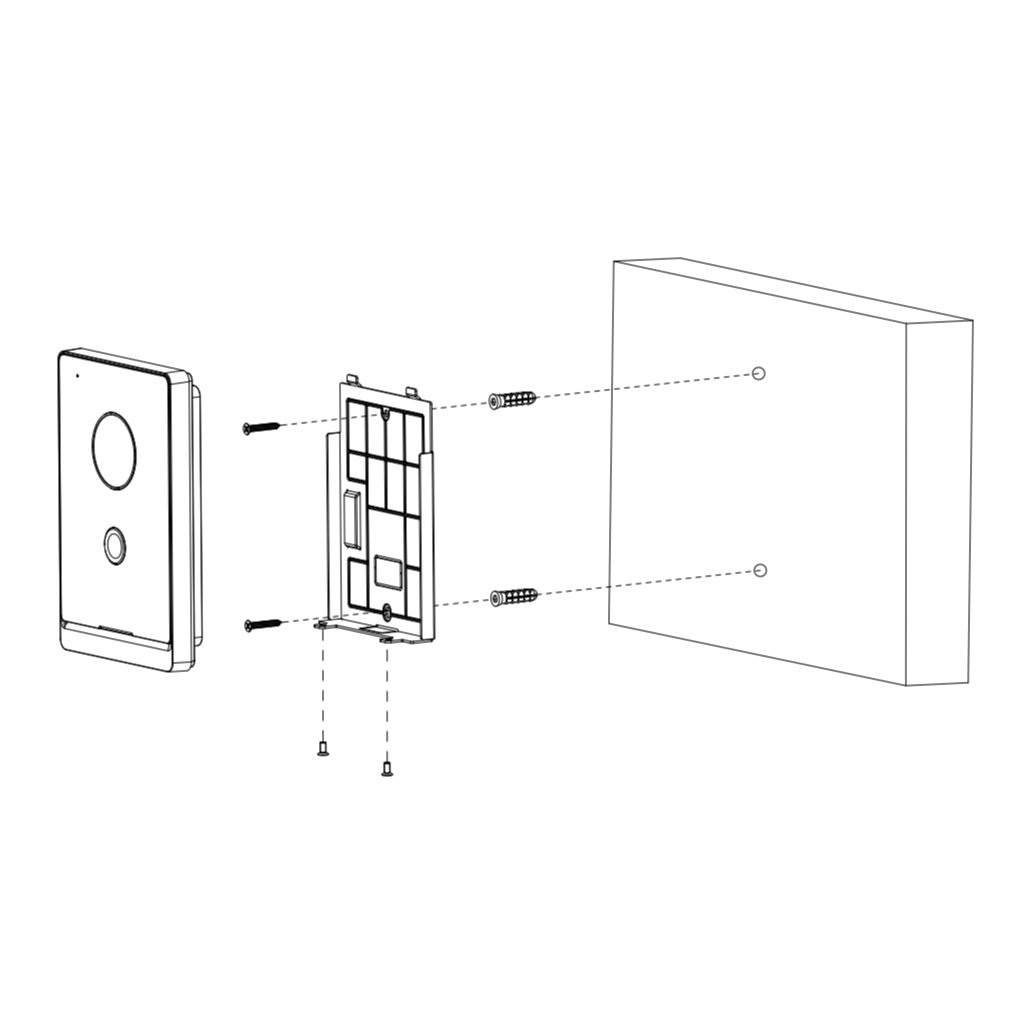 Estación Exterior de Videoportero IP Wifi con Cámara 2MP PoE Mifare 125°