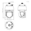Domo PTZ IP 8M H265 WDR Starlight 10IR500m 48X IP67 Hi-POE AUDIO E/S AI