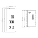 Switch PoE 2.0 Industrial 2 puertos Gigabit + 2SFP Uplink Gigabit 120W Manejable Layer2