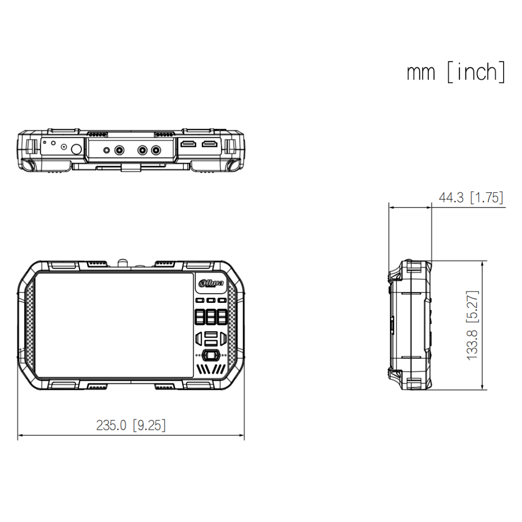 Tester Vídeo IP H265 / HDCVI / HDTVI / AHD / ANALOGICO Pantalla Táctil 7" WiFi 2.4/5GHz HDMI PoE 12Vdc Audio