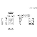 Estación Exterior para Videoportero IP 2-hilos/RJ45 PoE con Cámara 2MP IP65 IK07 168.6º