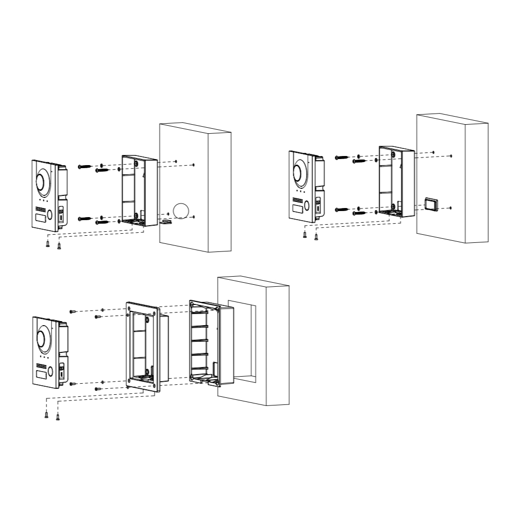 Estación Exterior para Videoportero IP 2-hilos/RJ45 PoE con Cámara 2MP IP65 IK07 168.6º