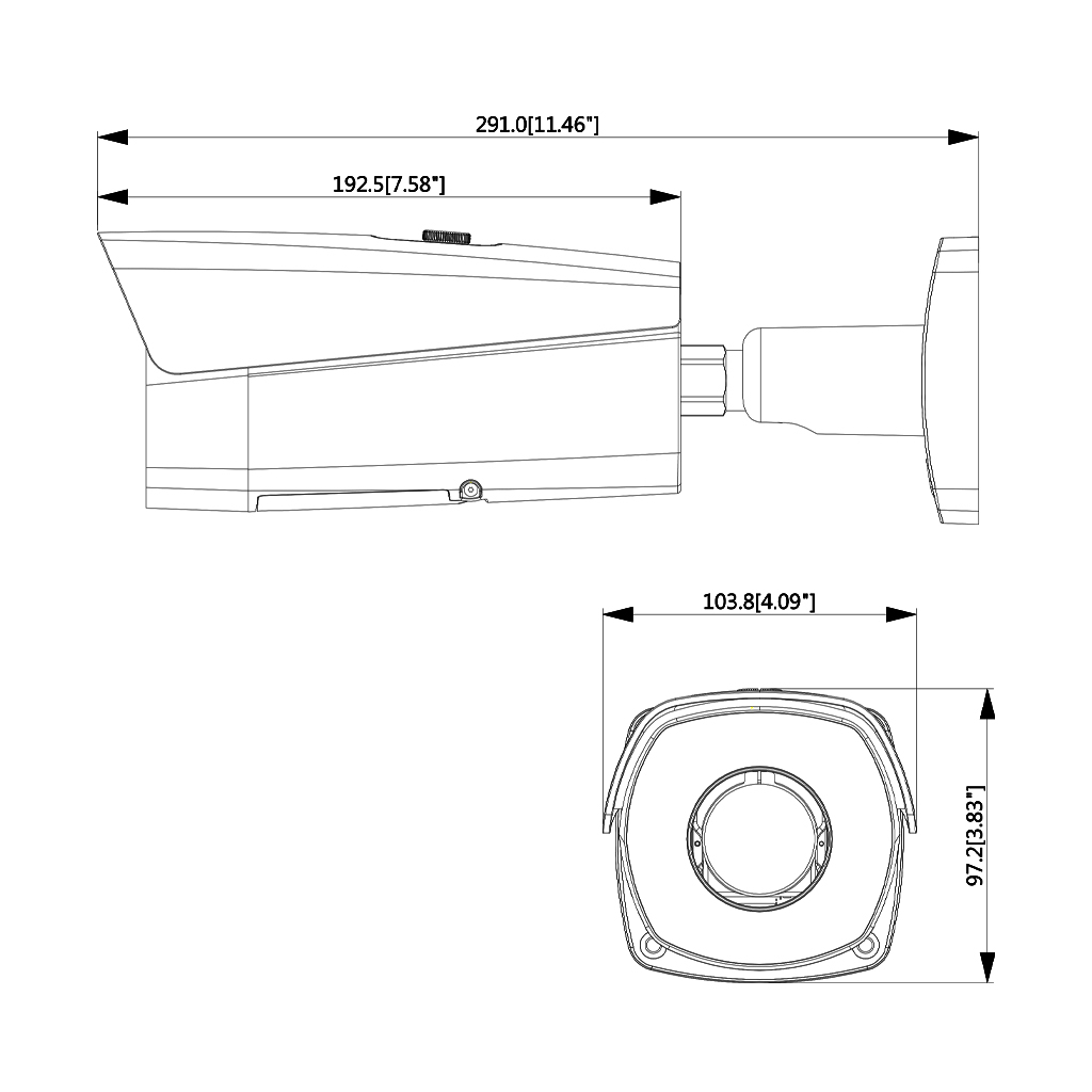 Cámara Termográfica IP 400*300 7.5mm IP67 12V PoE AUDIO E/S