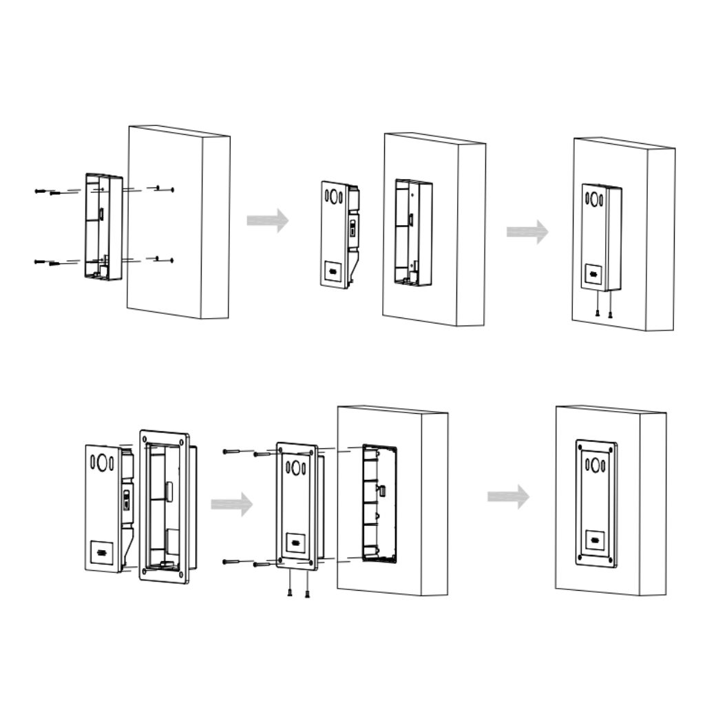 Estación Exterior de Videoportero IP 2-hilos con Cámara 2MP Mifare IK08 IP65 PoE