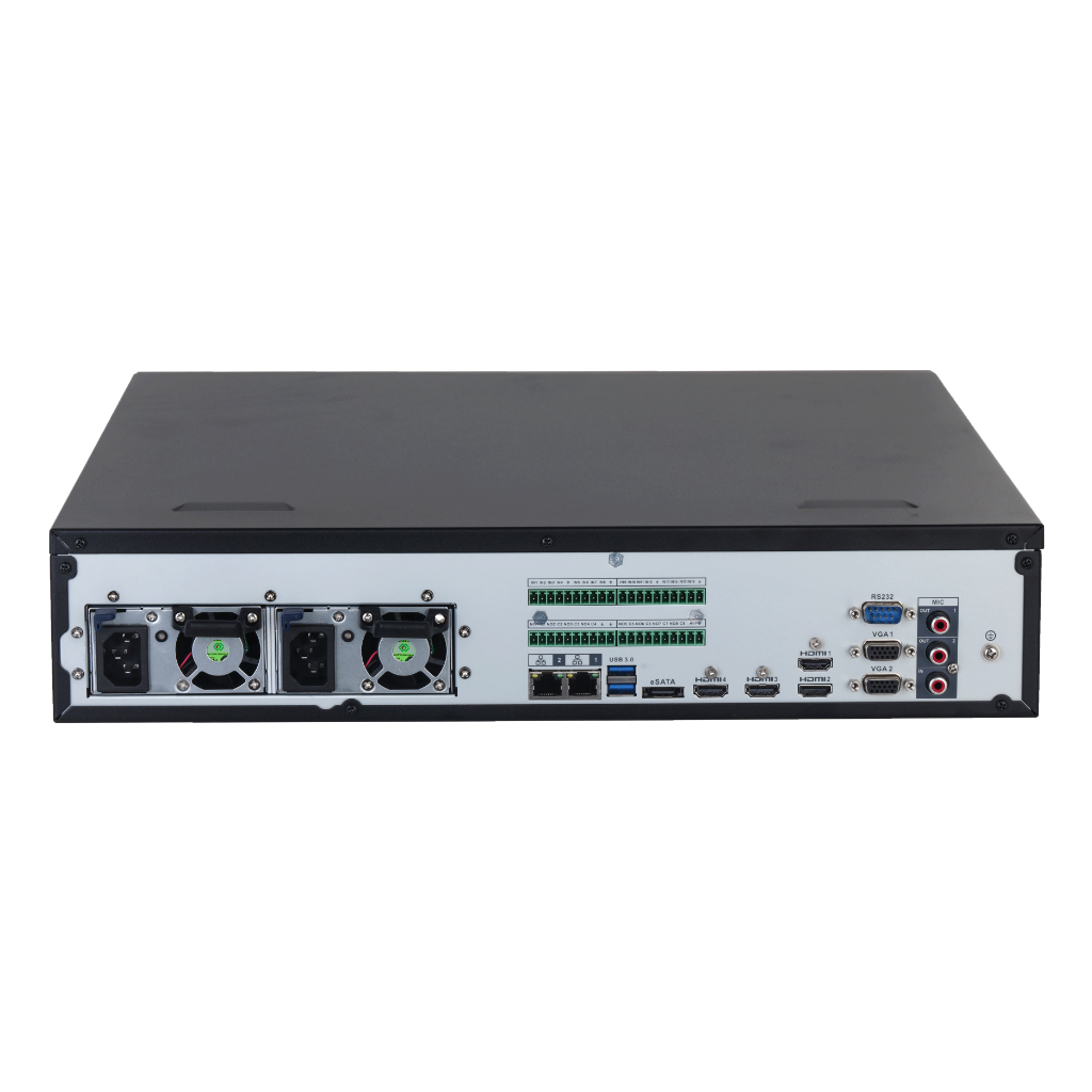 NVR 64ch 1024Mbps 32MP H265 4xHDMI 8HDD E/S RAID 0/1/5/6/10 Reduntdant