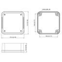 Caja de conexiones de plástico PC