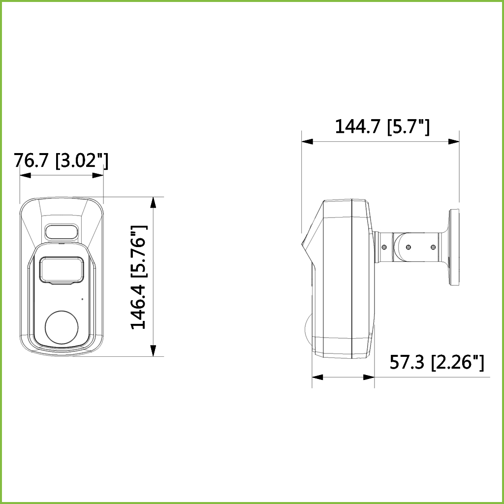 Cámara PIR HDCVI 2M 1080P con disuasión activa con alarma de luz blanca y sirena 2.8mm IP67 MIC