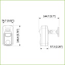 Cámara PIR HDCVI 2M 1080P con disuasión activa con alarma de luz blanca y sirena 2.8mm IP67 MIC