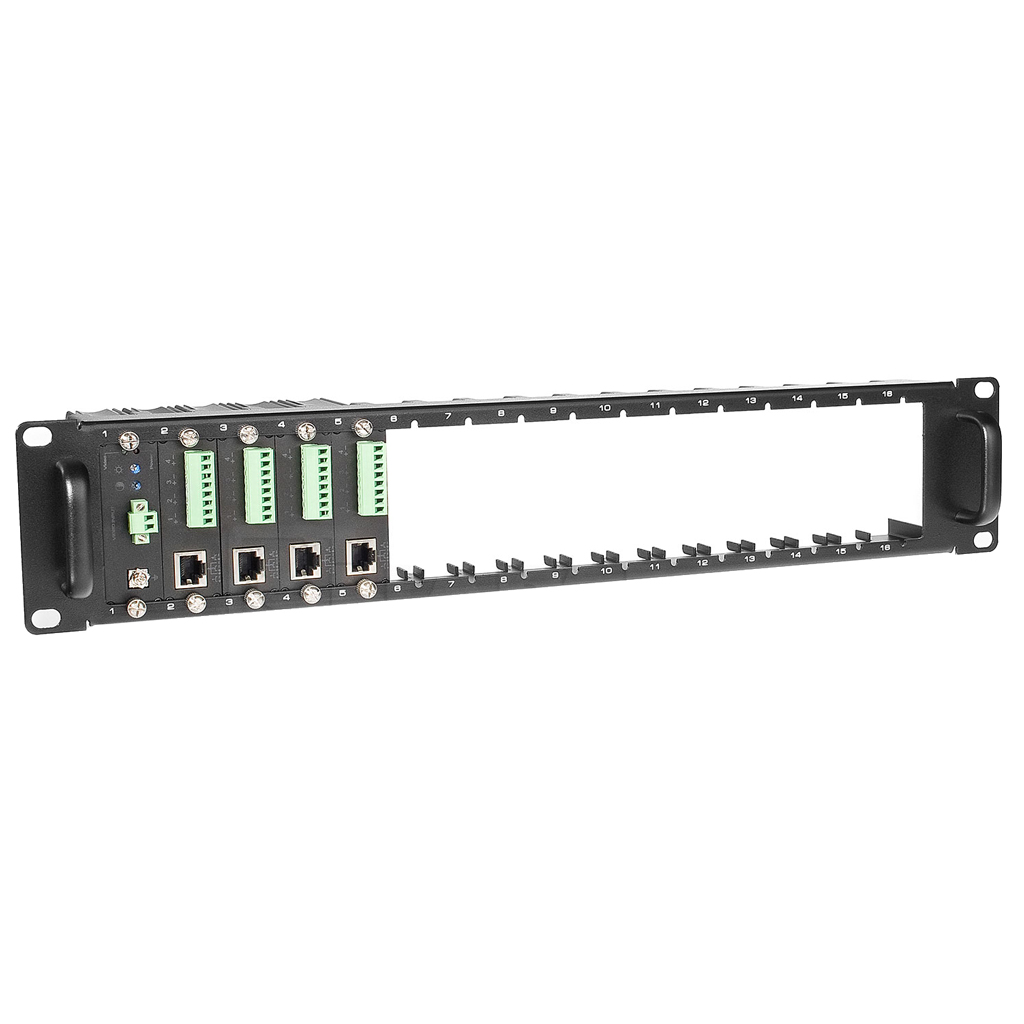 Soporte Rack 19" 2U para instalación de 16 dispositivos UTP7x