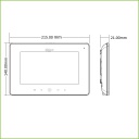 Monitor Interior 7" de Superficie para Videoportero IP WIFI PoE SD 6E 1S Alarma Blanco