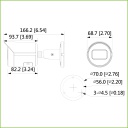 Tubular IP H265 2M DN WDR Starlight IVS 3DNR IR30m 3.6mm IP67 PoE