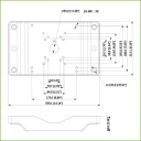 Adaptador a poste para Speed Domo, PTZ y cajas de vigilancia exterior Anticorrosión (Aluminio y Acero inoxidable)