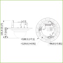 Domo IP insertado H265 AI 5M DN WDR IR40m 2.7-13.5VFM PoE SD AUDIO E/S