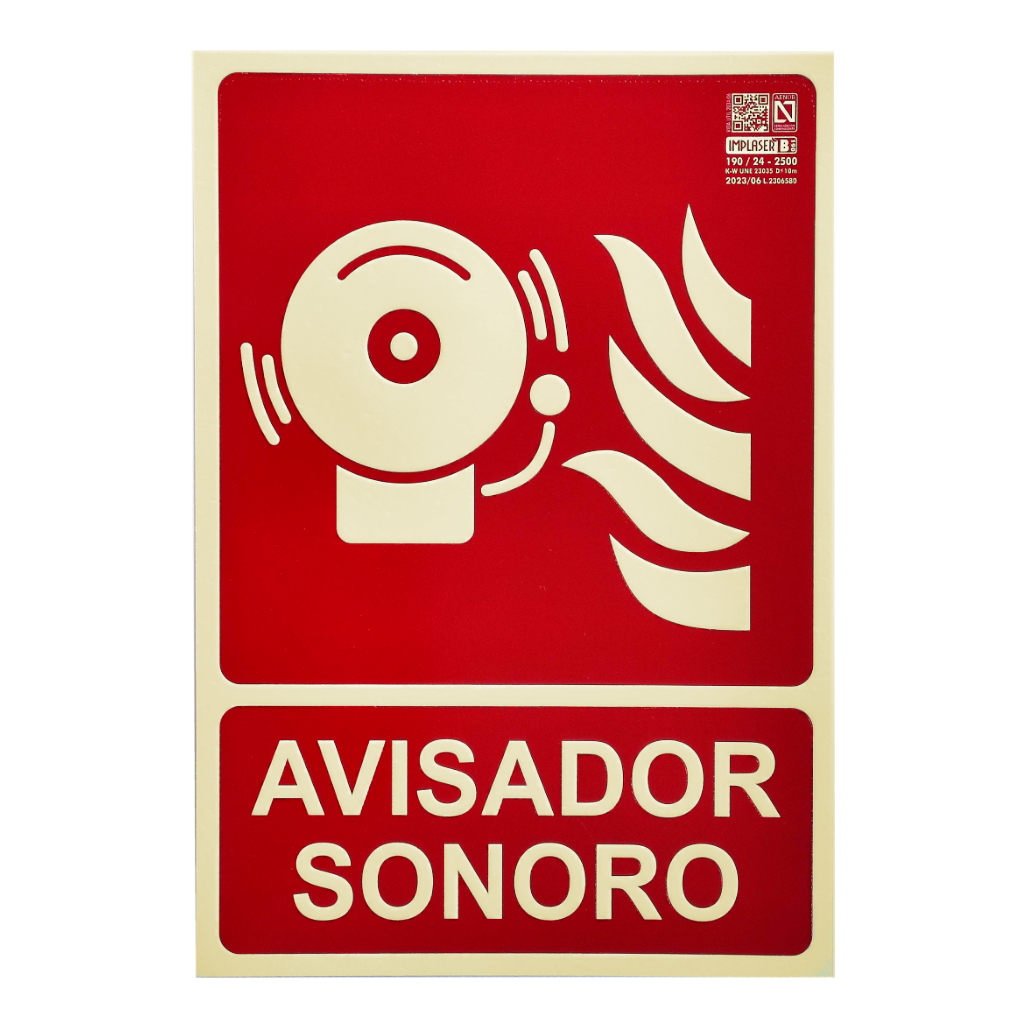 Señal avisador sonoro 29,7x21cm