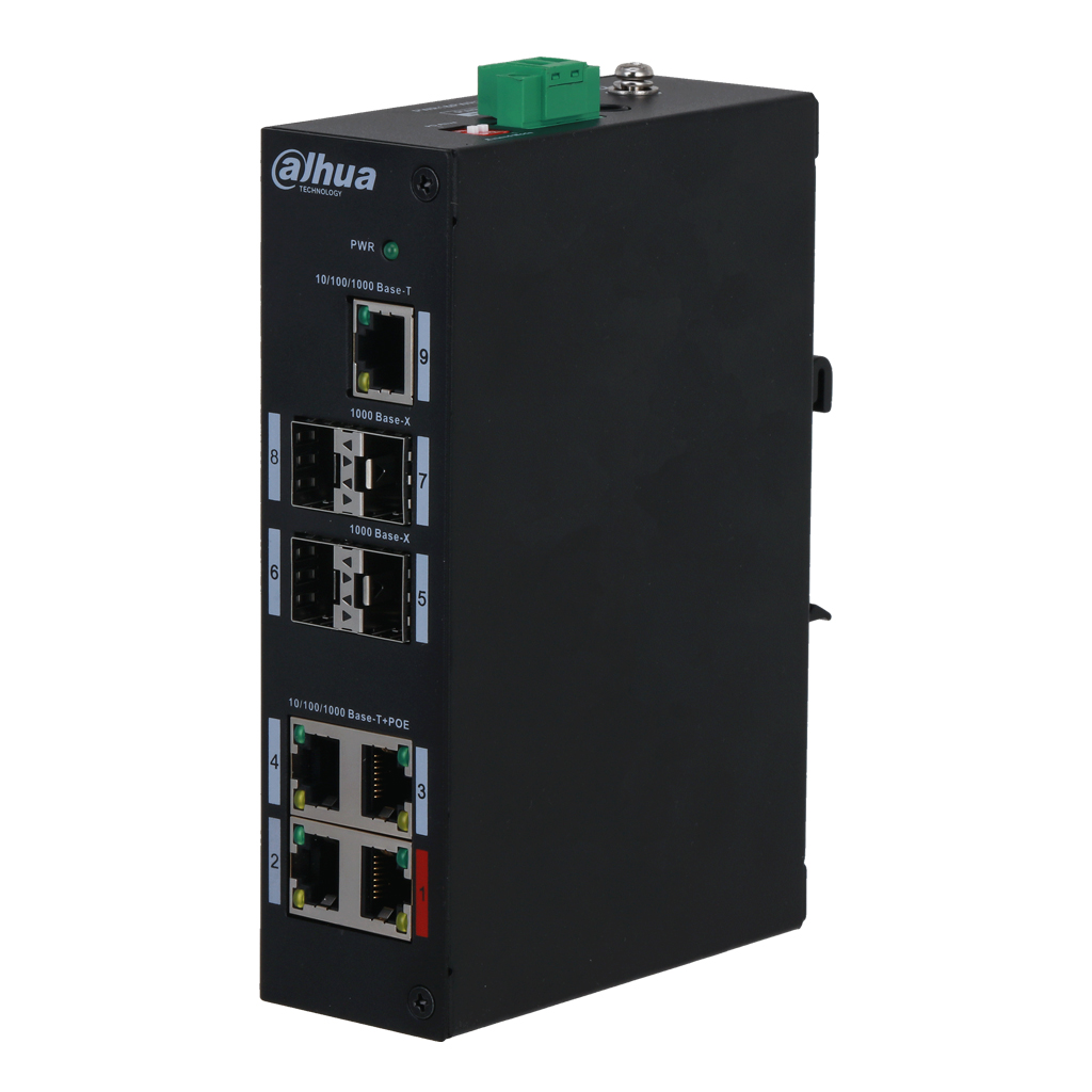 Switch PoE 2.0 4 puertos Gigabit +4SFP Uplink +1RJ45 Uplink Gigabit 96W No_Manejable Layer2