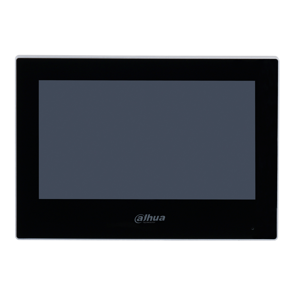 Monitor Interior 7" de Superficie para Videoportero IP WiFi PoE 6E 1S Alarma Negro