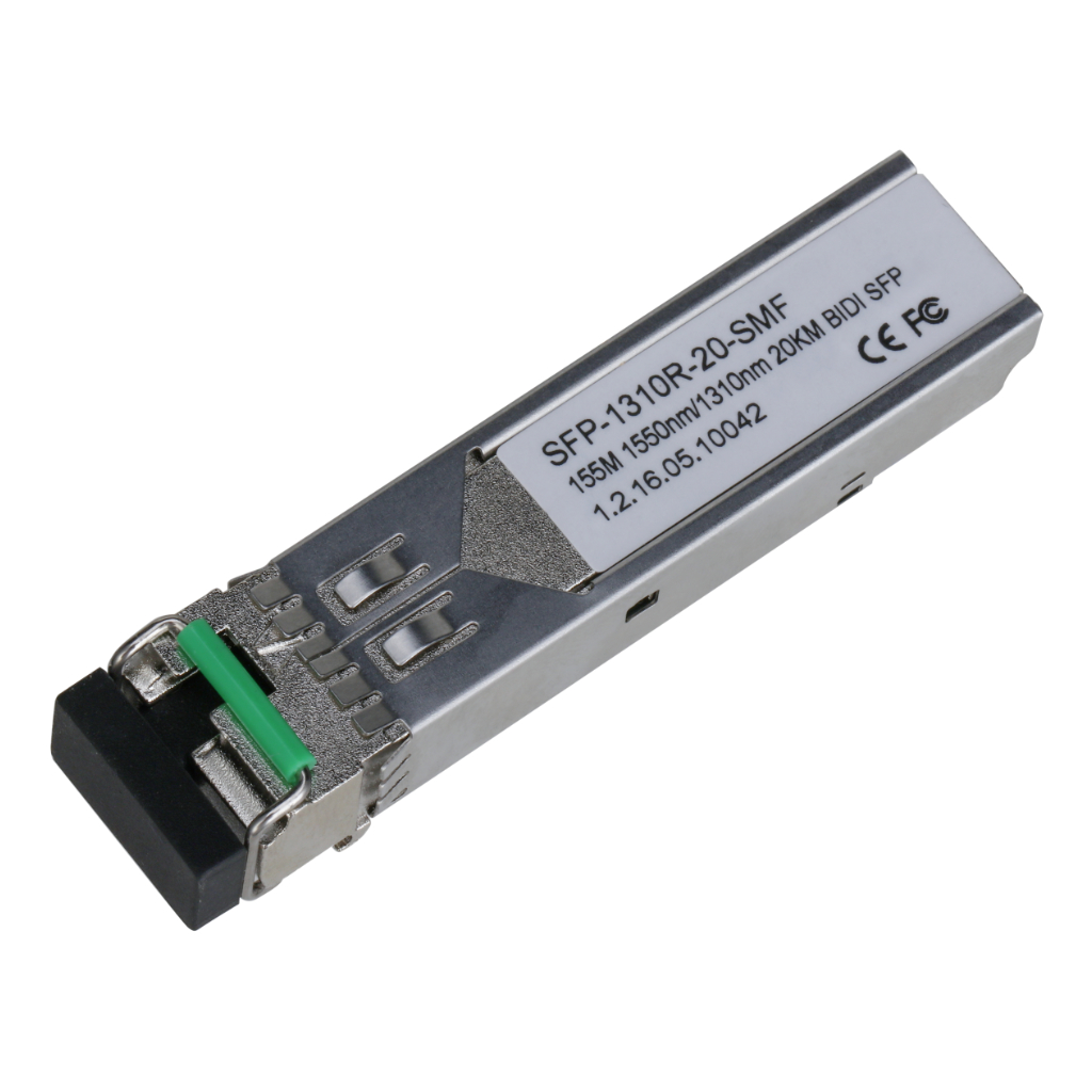 SFP Monomodo SM LC 100Mbps 20km envío 1550nm / recepción 1310nm. Receptor