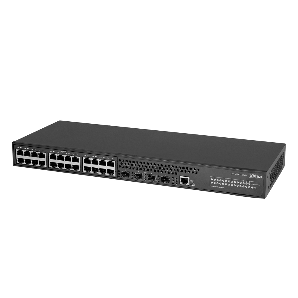 Switch 24 puertos Gigabit + 4 SFP+ 10Gbps Manejable Layer3