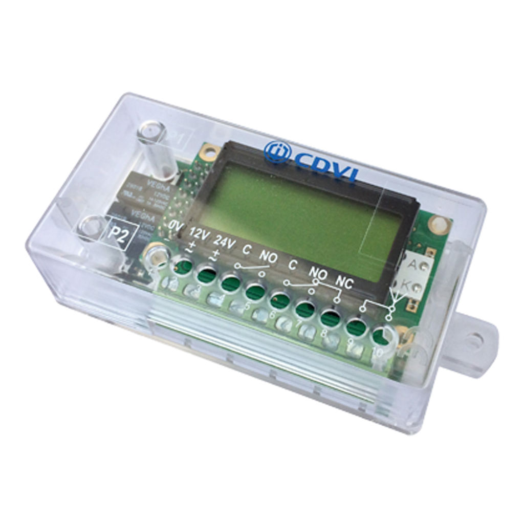 Receptor RF 433MHz de 2 relés con display LCD - 100 transmisores