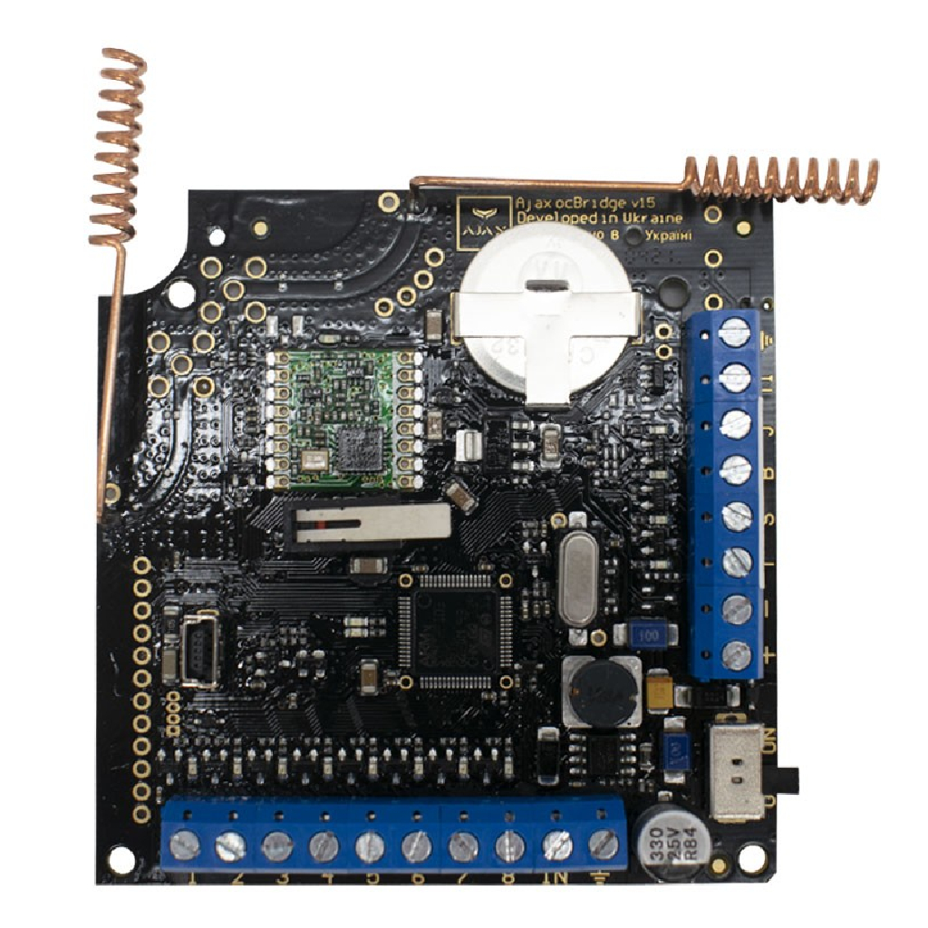 Ajax ocBridge Plus. Módulo de integración de dispositivos Ajax con paneles cableados de otros fabricantes