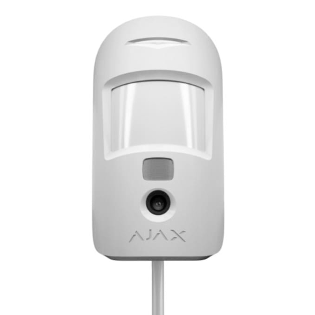 Ajax MotionCam Fibra. PIRCAM. Color blanco