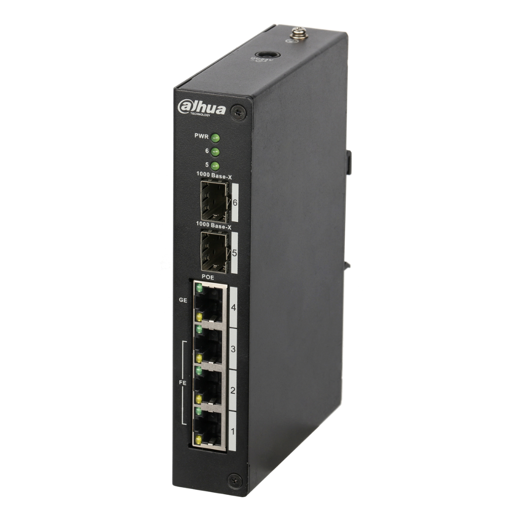 Switch Rango Temp Extendida PoE 3 puertos 10/100 + 1 puerto Gigabit + 2SFP 120W No_Manejable Layer2