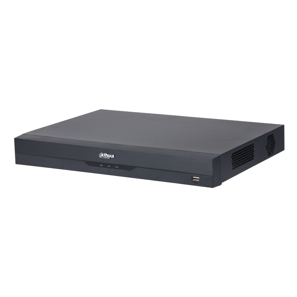 NVR 16ch 384Mbps H265 HDMI 2HDD E/S AI