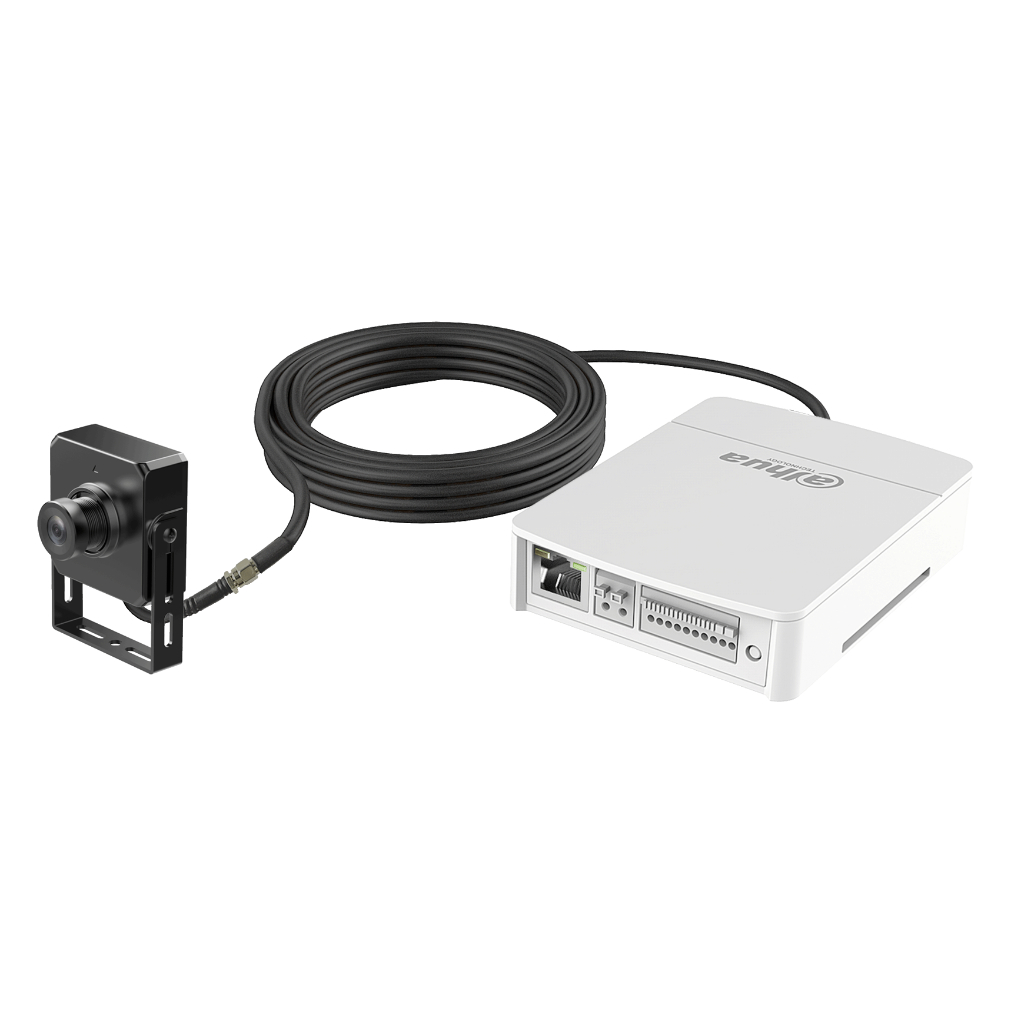 Minicámara IP H265 Pinhole 4M DN WDR 2.8mm IVS AUDIO E/S + Unidad principal AI