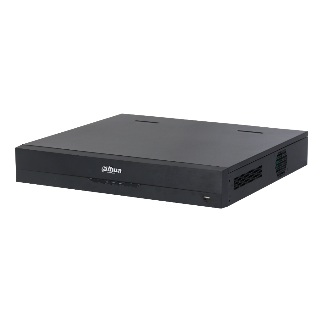 NVR 16ch 384Mbps H265 2xHDMI 16PoE 4HDD E/S AI