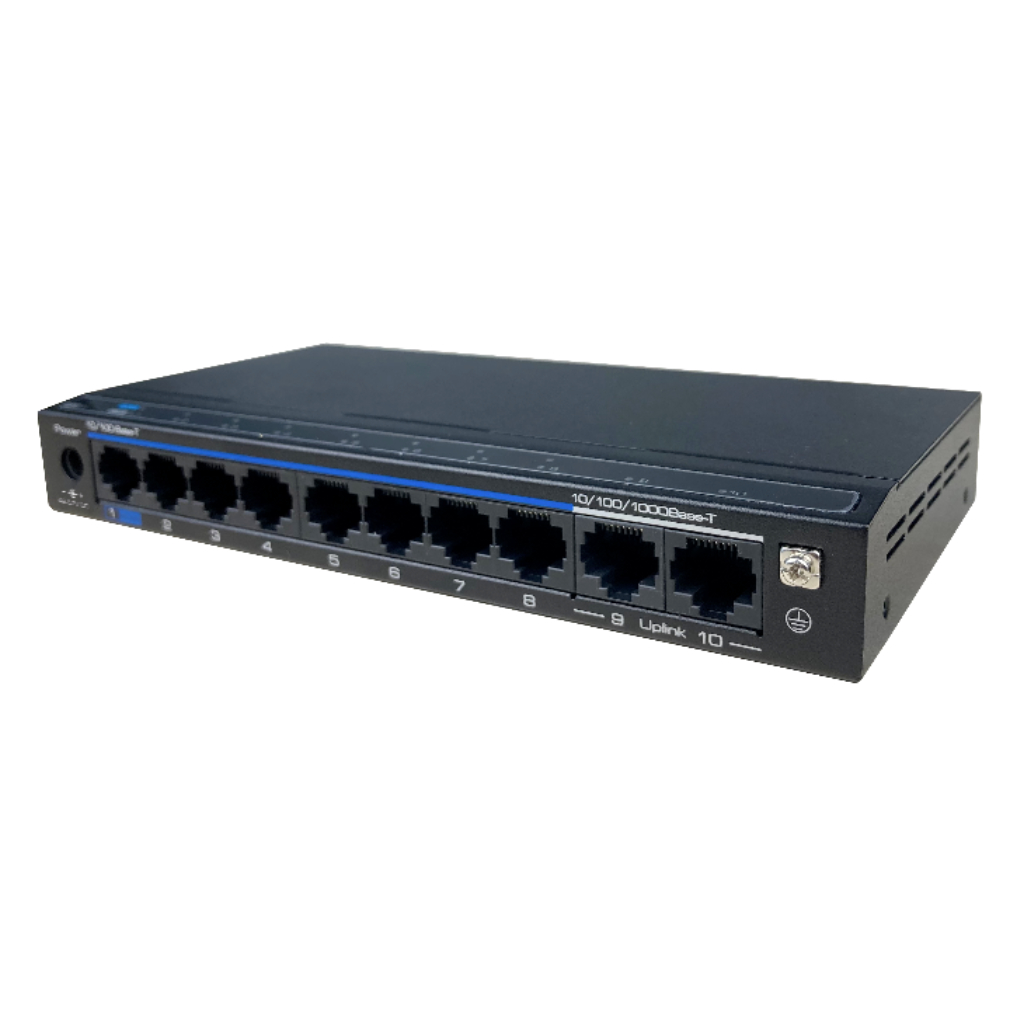 Switch PoE++ 8 puertos 10/100 + 2 Uplink Gigabit 160W 802.3af/at/bt 6KV