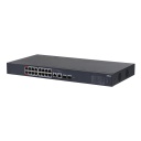 Switch PoE 16 puertos 10/100 + 2 Combo Gigabit RJ45/SFP Uplink 240W Manejable en Cloud Layer2