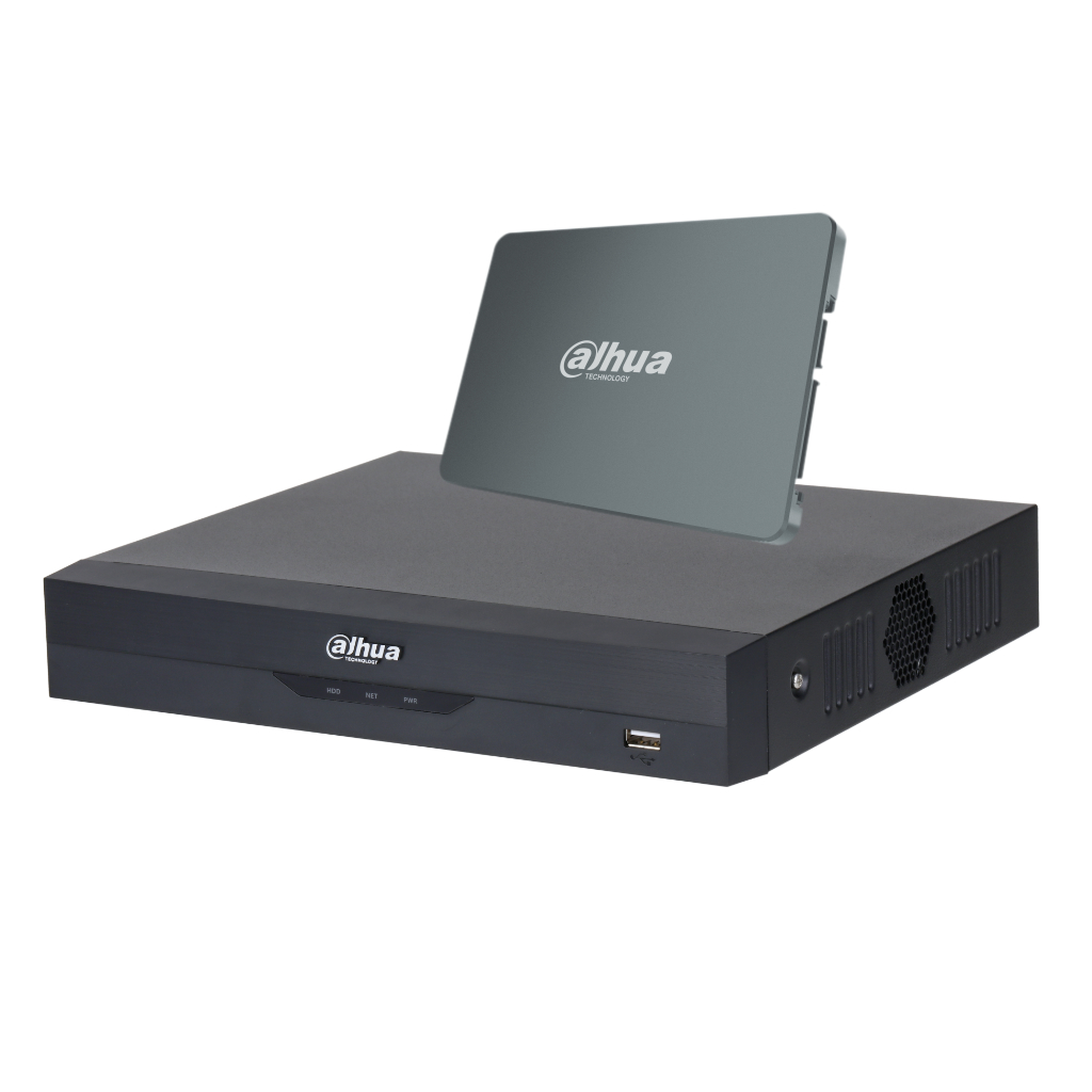 DVR 5EN1 H265 4ch 5MP@6ips +2IP 6MP 1HDMI 1HDD AI con SSD-V800S1TB