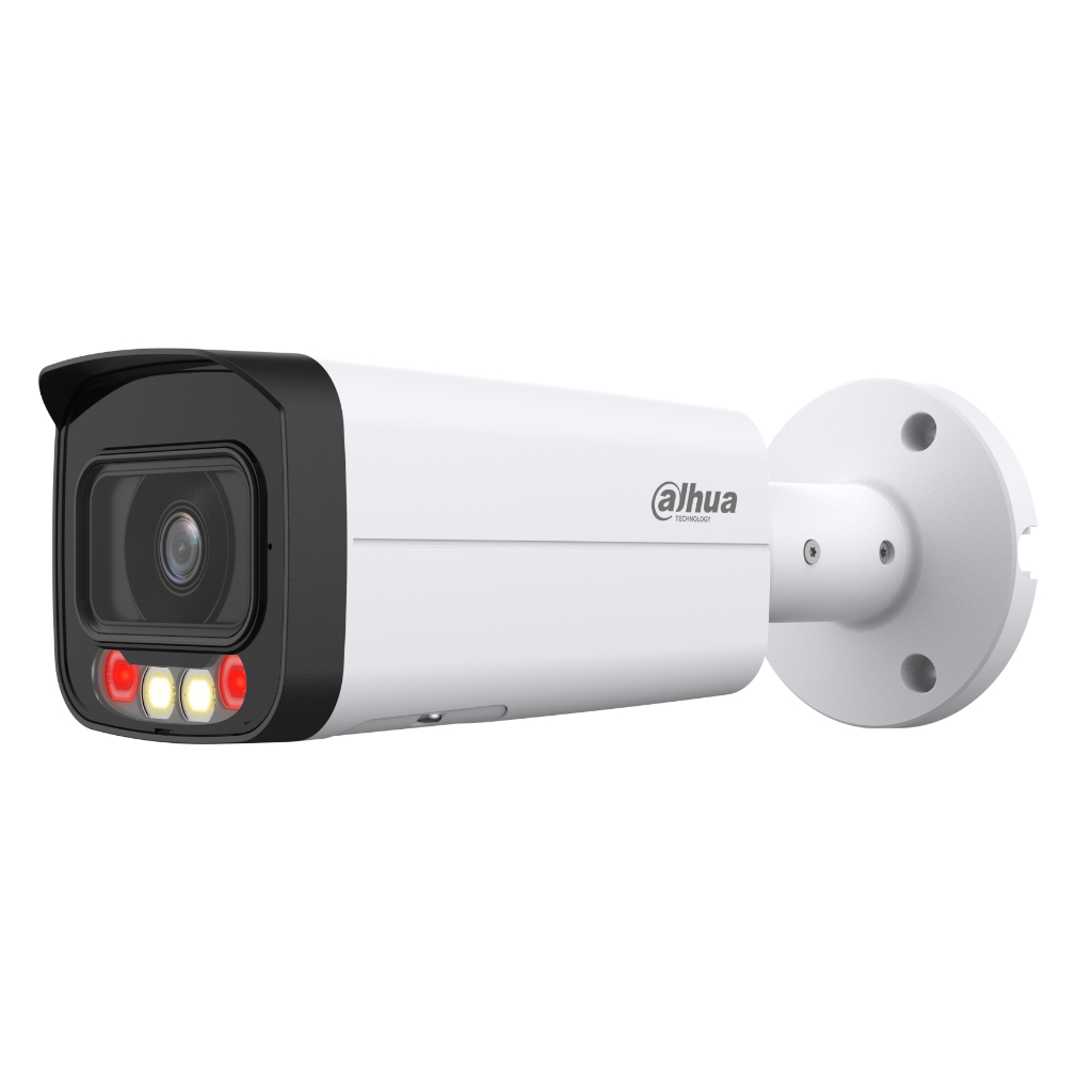 Tubular IP 8M H265 FULL COLOR WDR Iluminación Dual LED50m/IR60m 3.6mm IP67 PoE AUDIO MIC E/S AI