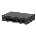 Switch PoE 4 puertos Gigabit + 2RJ45 Uplink Gigabit 60W Manejable en Cloud Layer2