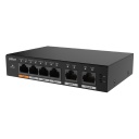 Switch PoE 2.0 4 puertos Gigabit + 2RJ45 Uplink Gigabit 60W Manejable en Cloud Layer2