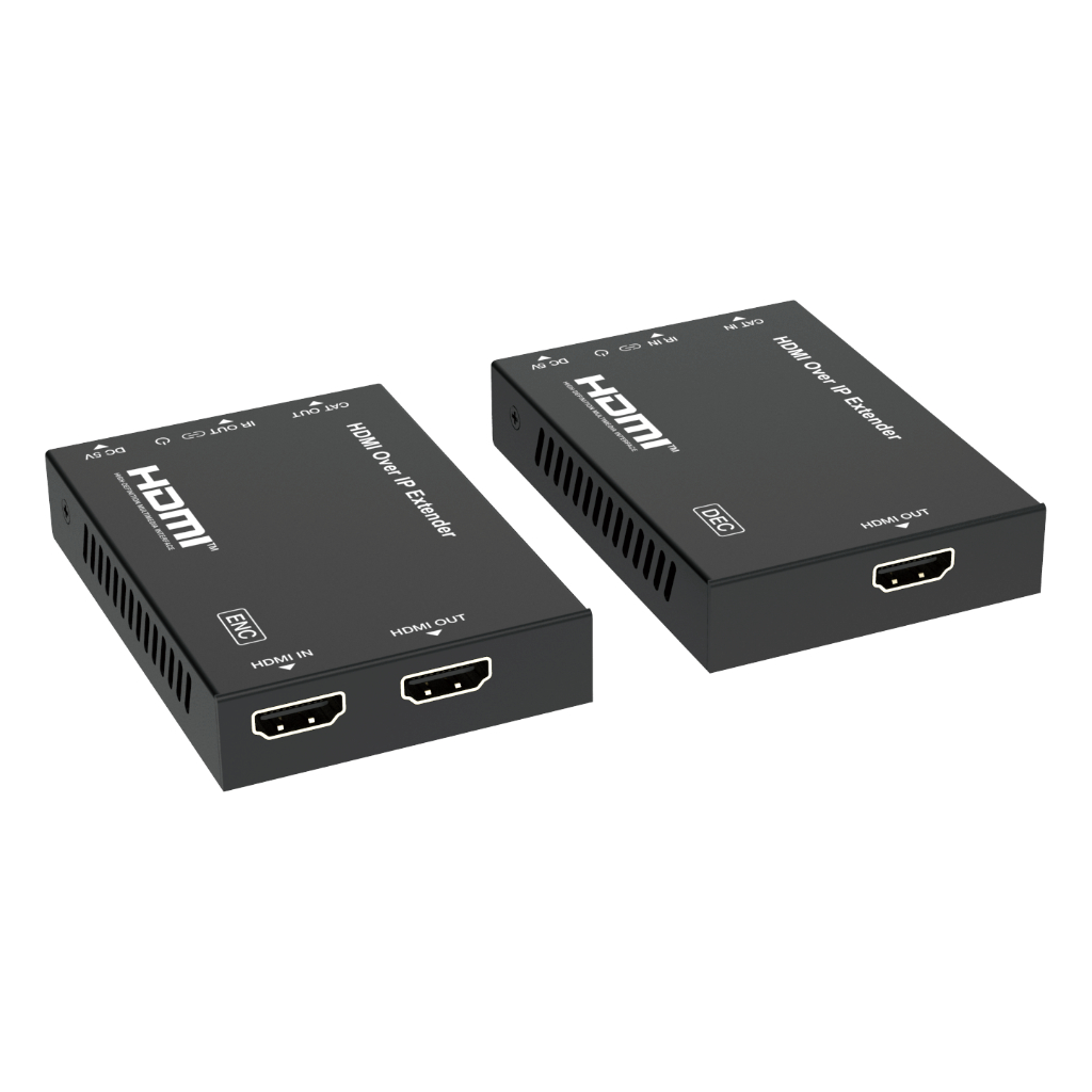 Extensor HDMI sobre IP con salida en bucle 150m (codificador-decodificador)