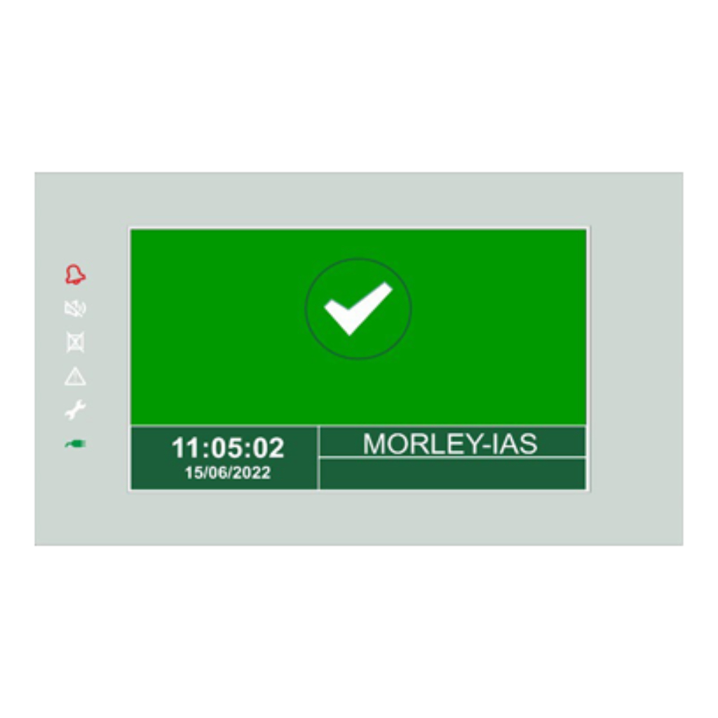 Repetidor de panel de control MAX de 7". Configurable como indicación/zonas